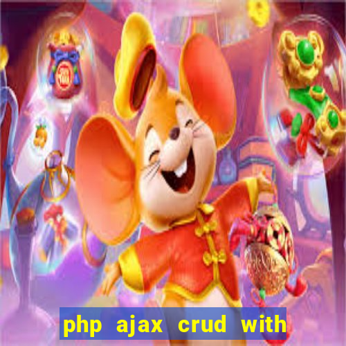 php ajax crud with datatables and bootstrap modals